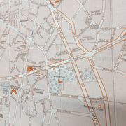 Angers vintage map 74x54cm