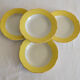 4 plates Lunéville model Daffodil