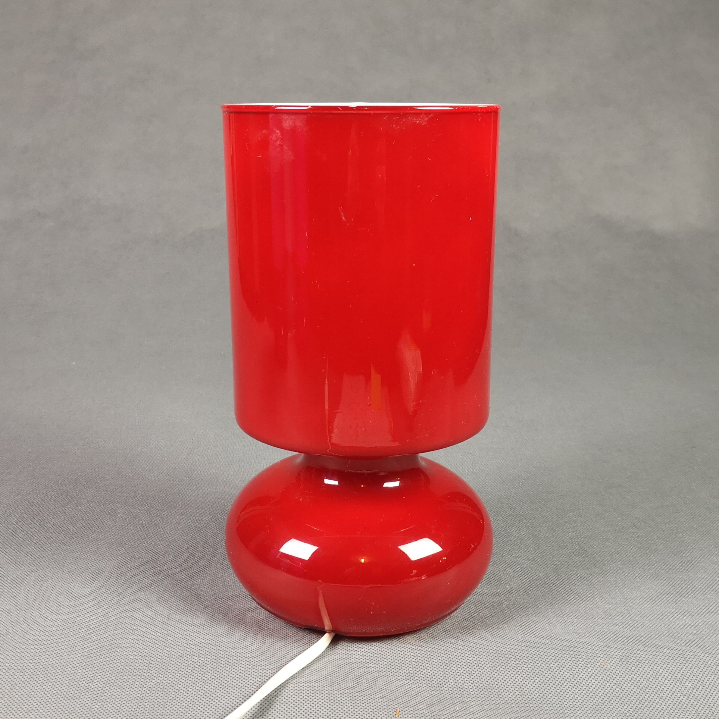 Lykta red Vintage lamp Ikea opaline - vintage luminaire