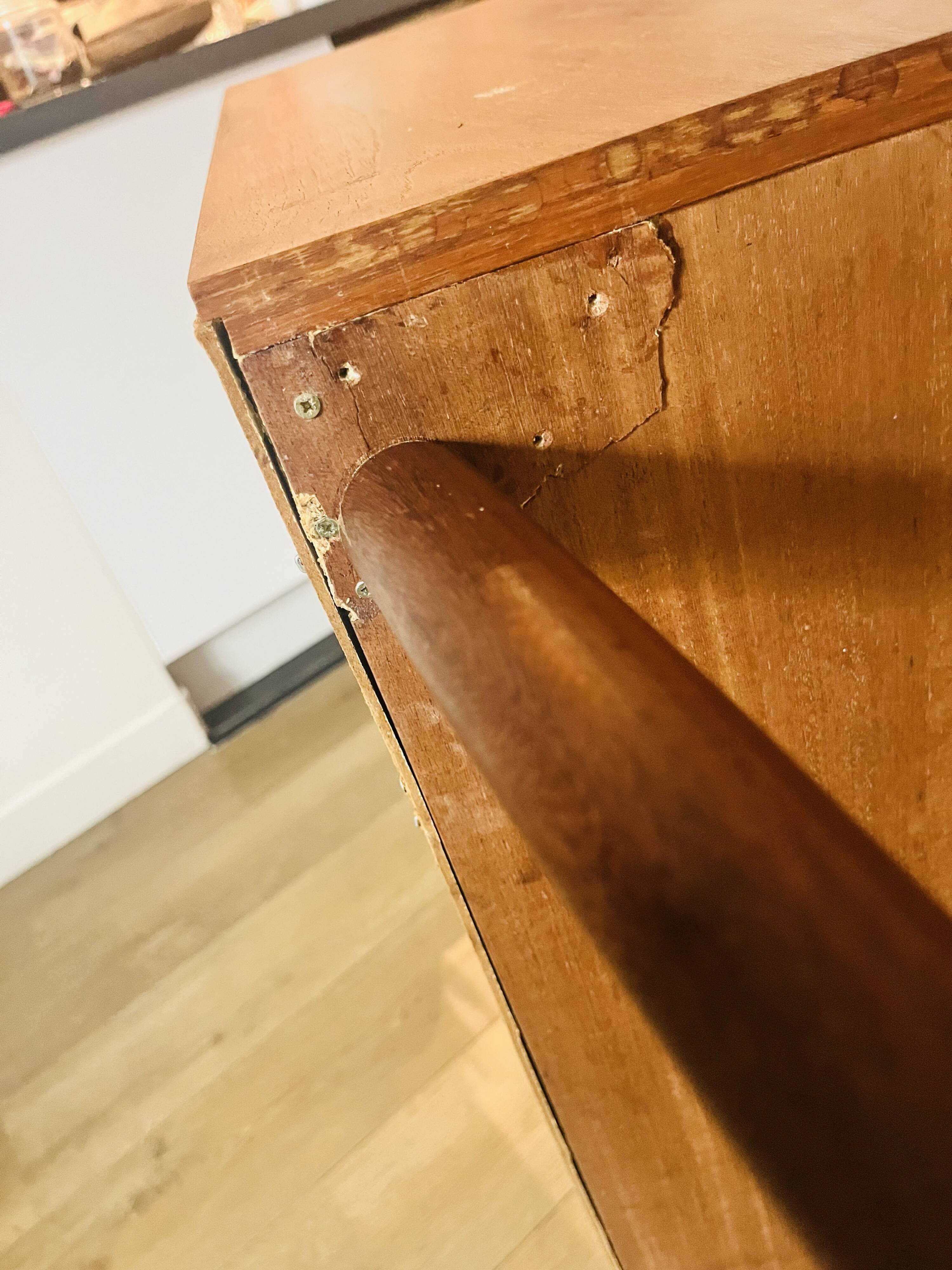 1960s teak secretary desk