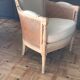 Wicker fauteil, beige