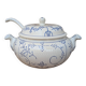 Soup tureen with lid and ladle Boch la Louvière model Copenhagen