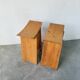 Scandinavian pine stools with Japanese inspiration.