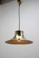 Pendentif en laiton de design du milieu du siècle par Napako, années 1970