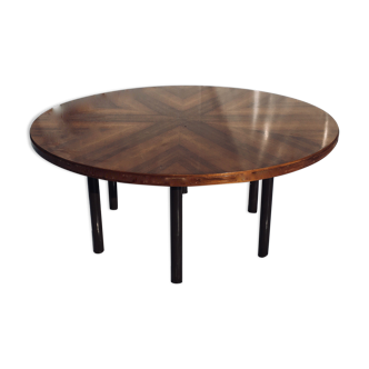 huge round mahogany reunion table 1960