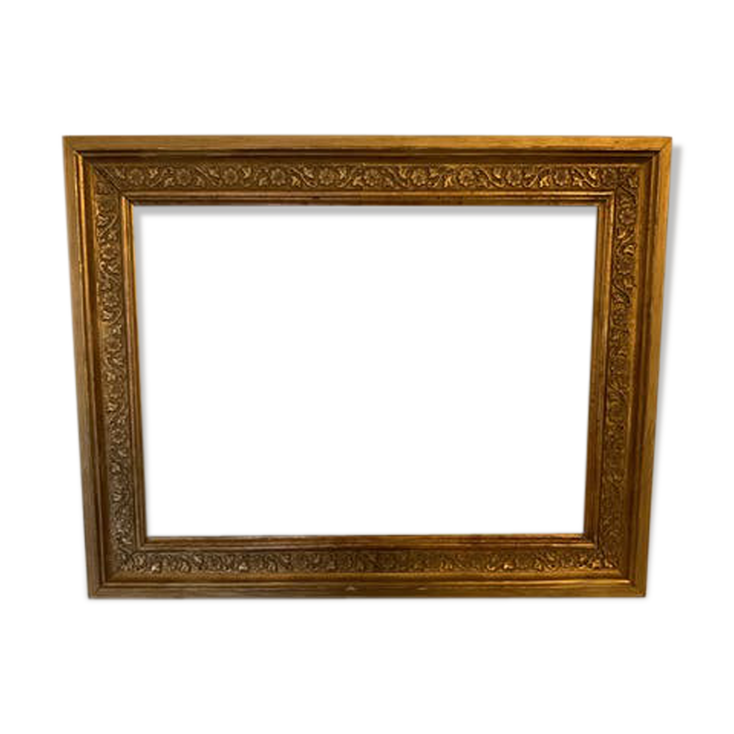 Gilded wood and stucco frame