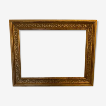 Gilded wood and stucco frame