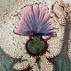Ceramic plate with thistles - Etienne Daniel, Vallauris, 1960s-70s