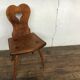 Old Alsatian children's chair in solid beech