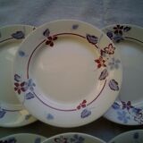 6 flat plates Digoin Sarreguemines