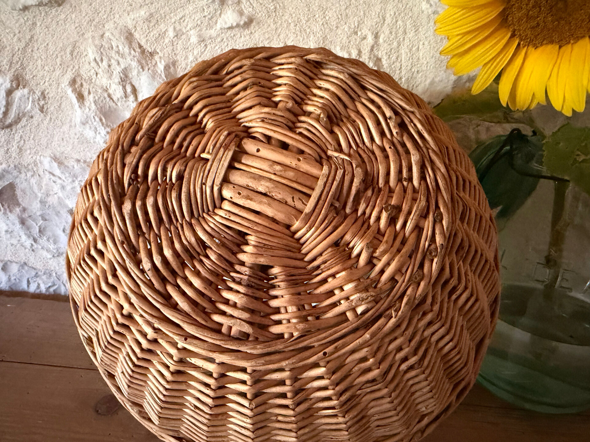 Vintage wicker basket