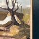 Original Swedish Oil on Canvas – "Farm" by Jörgen Bruun – Signed – Vintage and Framed – 41 × 31 cm (16.1" × 12.2")