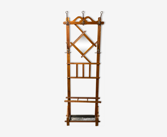 Porte manteaux vestiaire en bois années 1930s