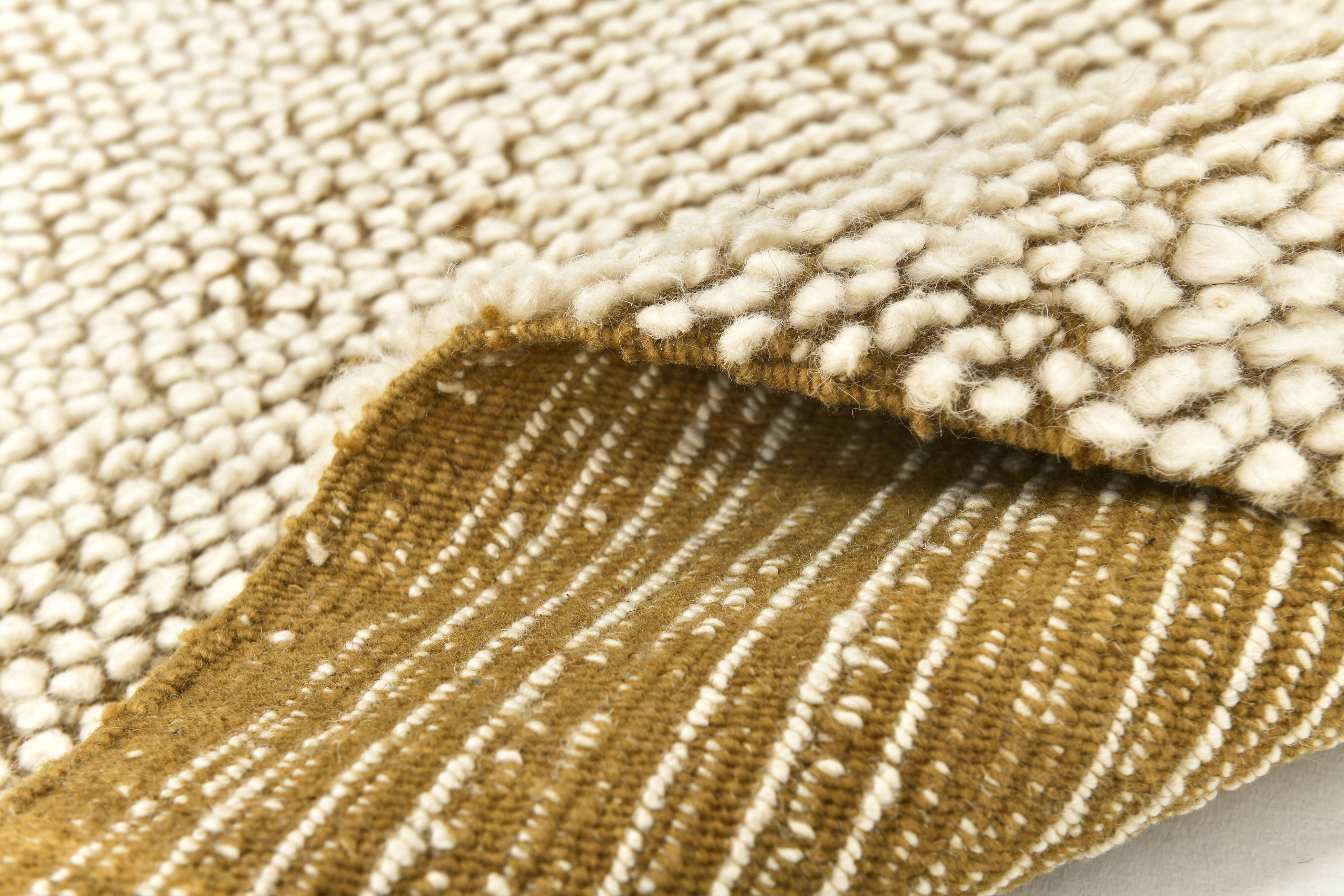 Dark Mustard Beige Ethnic Vintage Rug, 130x215Cm