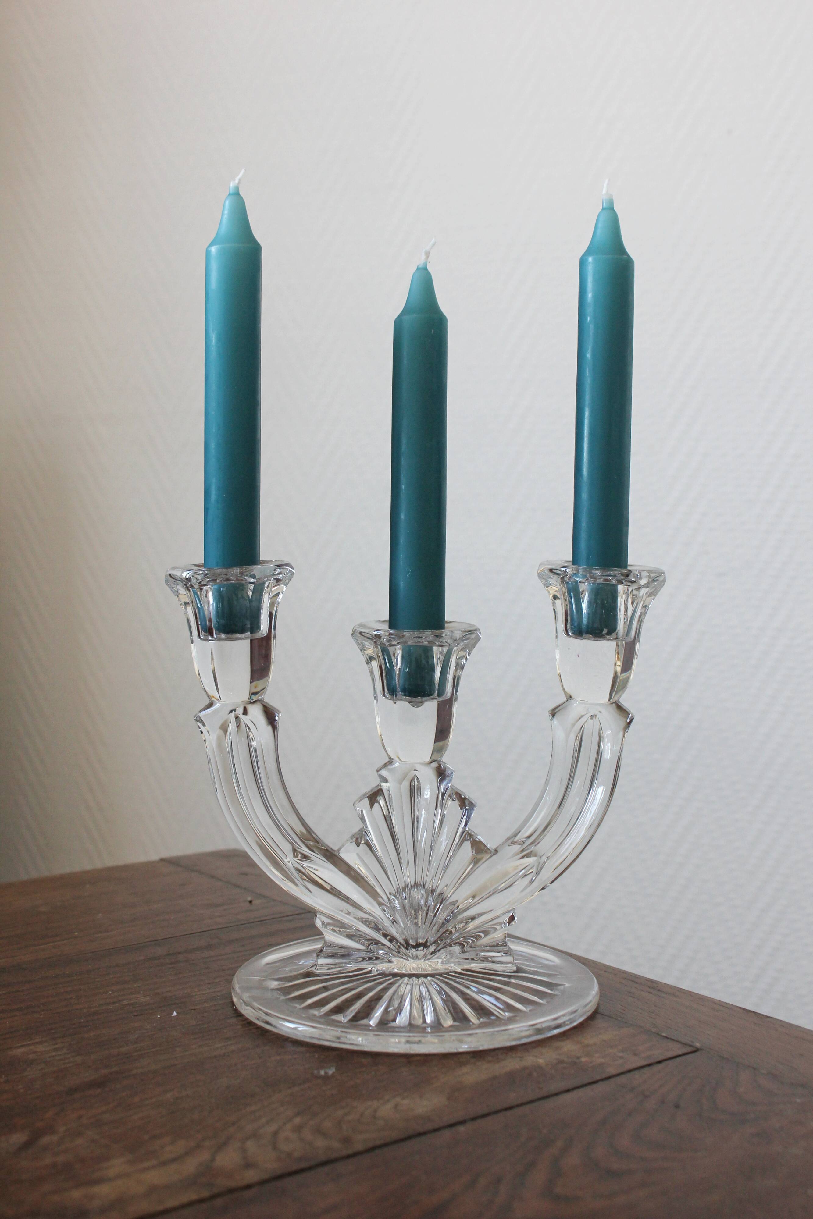 Vintage Crystal Candle Holder Chandelier