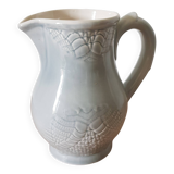 Pastel blue ceramic pitcher
