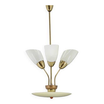 1960s Glass Chandelier by Kamenicky Senov, Czechoslovakia