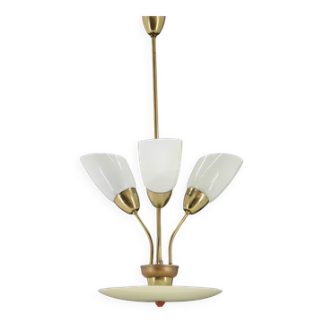 1960s Glass Chandelier by Kamenicky Senov, Czechoslovakia