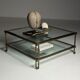 Table basse en verre vintage
