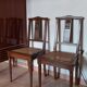 Paire de chaises cannées 1930, style louis XVI