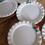 Service dessert in old strawberry Moutiers