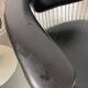 A striking set of four vintage swivel dining chairs