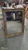 Napoleon III period mirror in wood and gilded and painted stucco, 106x83 cm