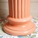 Coral glazed ceramic column