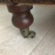 Canape chesterfield brown leather 2 places