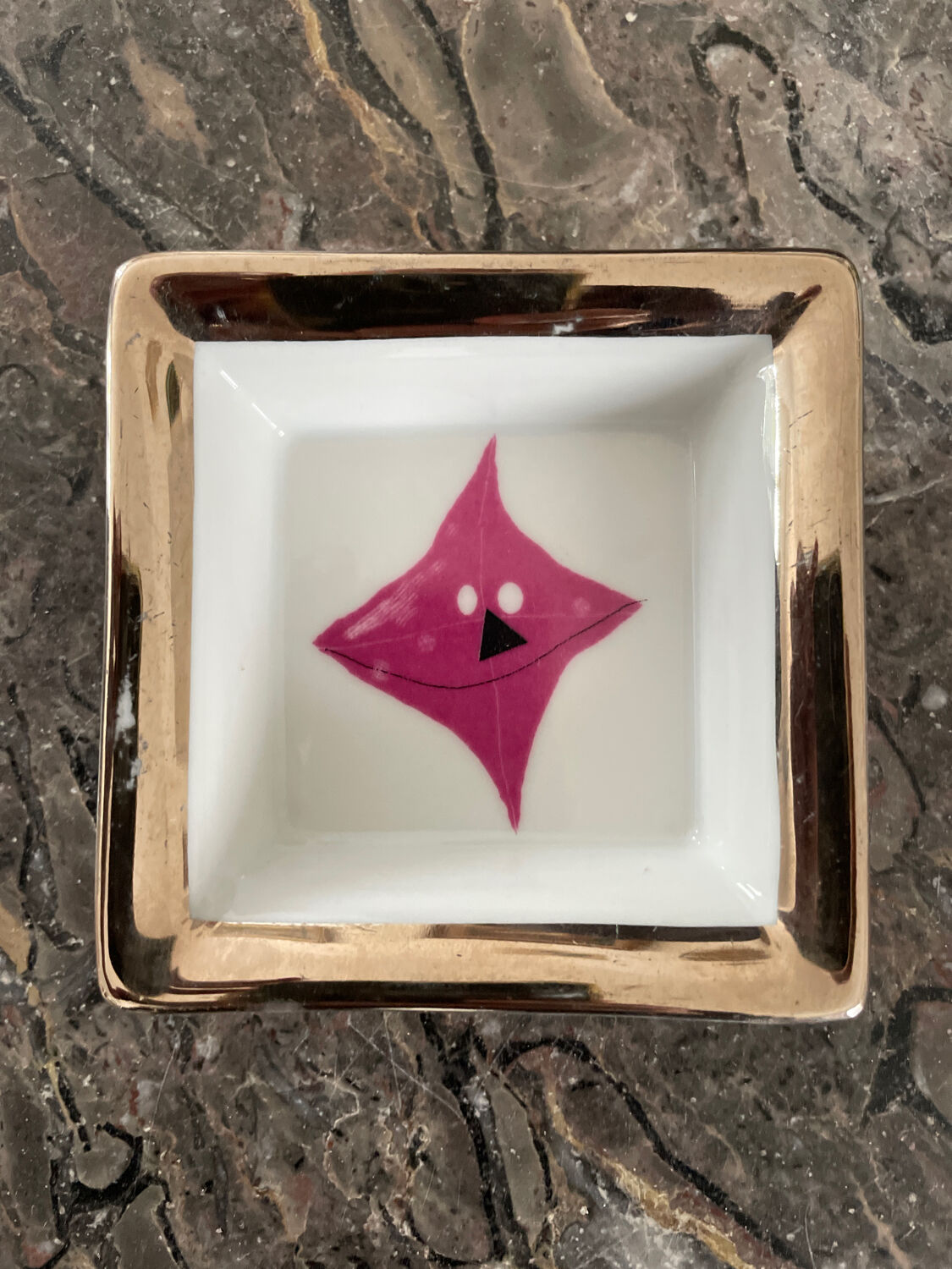 Duo of ashtrays Christian Lacroix in porcelain