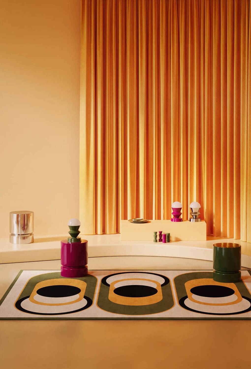 Carpet by Jean Pierre Garrault for Monoprix Prisunic