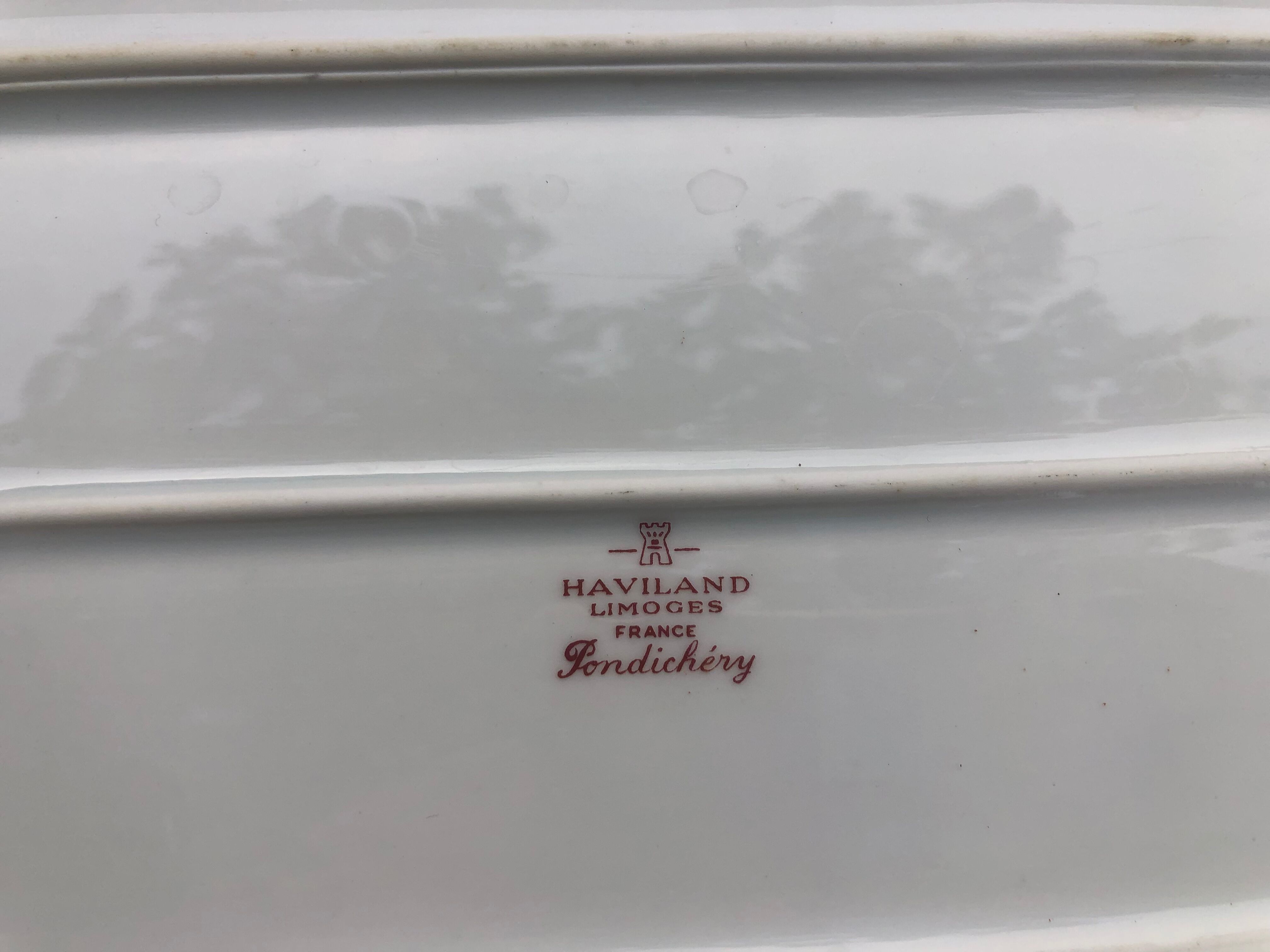 Cake dish haviland pondichery