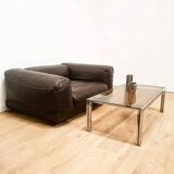 Roche Bobois armchair in brown leather