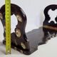 Folding bookends in wood and mother-of-pearl