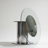 Glass and chrome dining table, Antonia Astorei, 1960s
