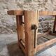 Rustic old workbench, carpenter's bench, console, washbasin unit, around 1900.