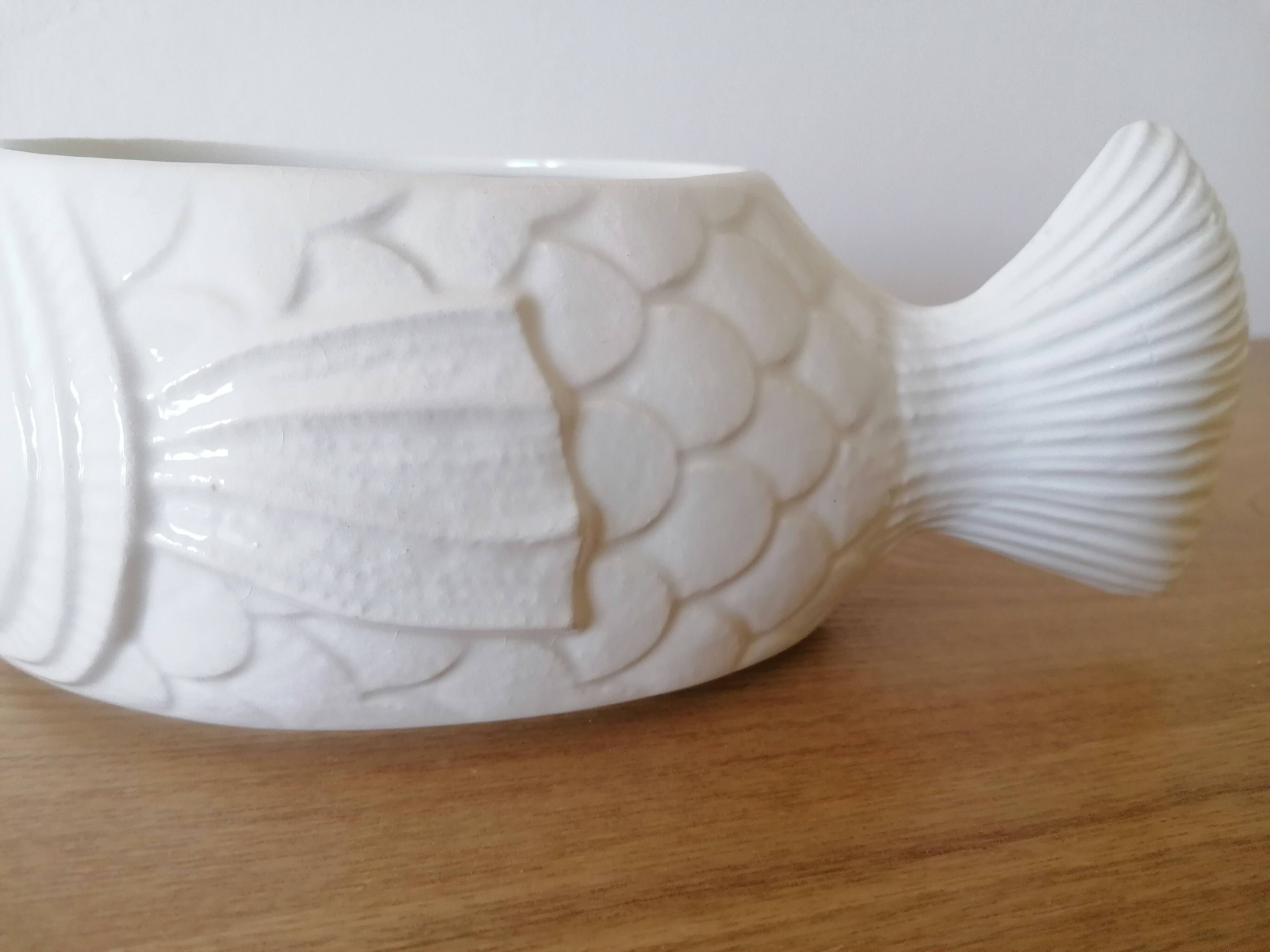 Saucière Sarreguemines forme de poisson