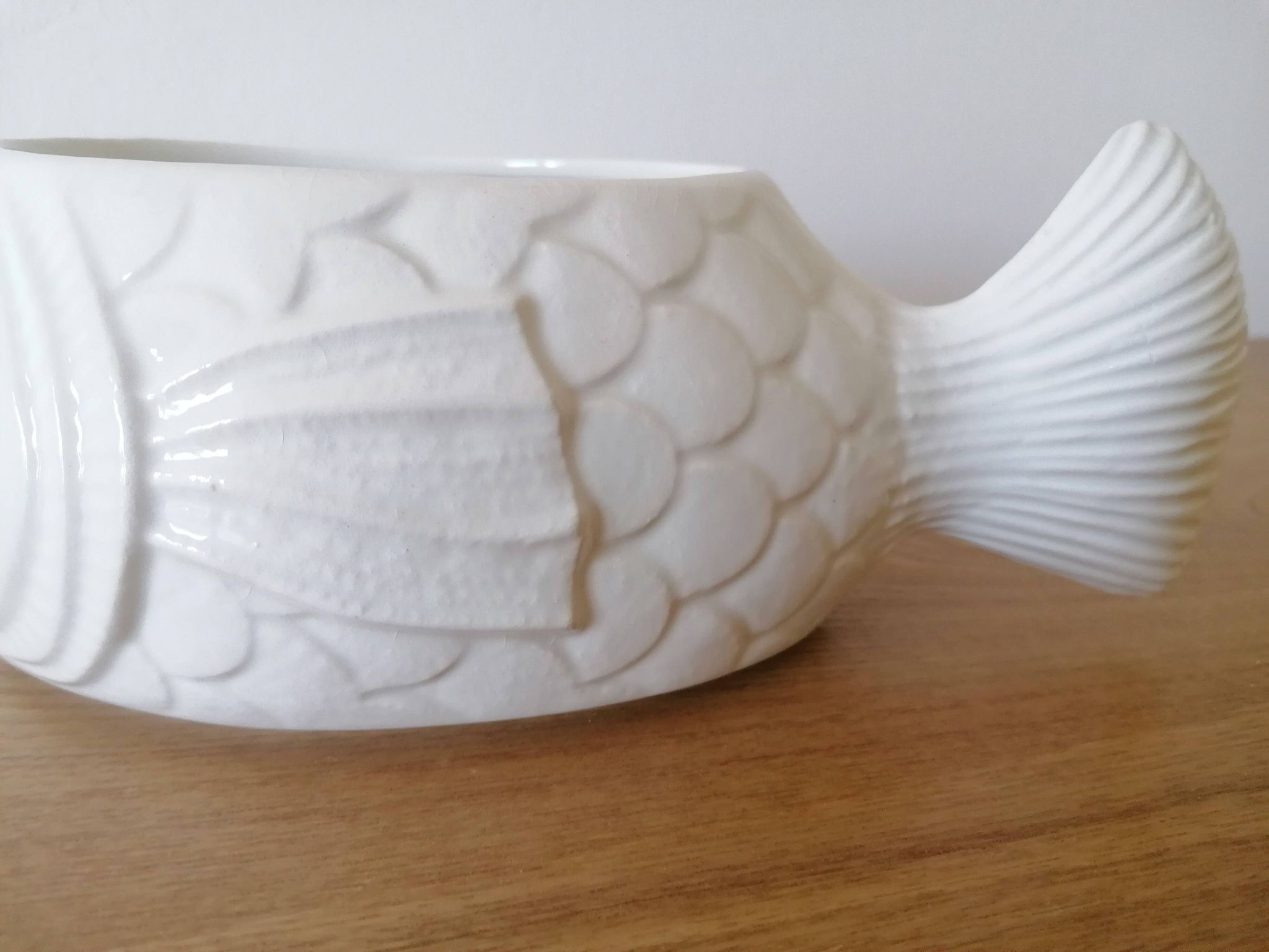 Saucière Sarreguemines forme de poisson
