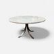 Osvaldo Borsani round marble table model T69 publisher Tecno Italy 1960