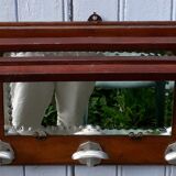 Art deco wall coat holder