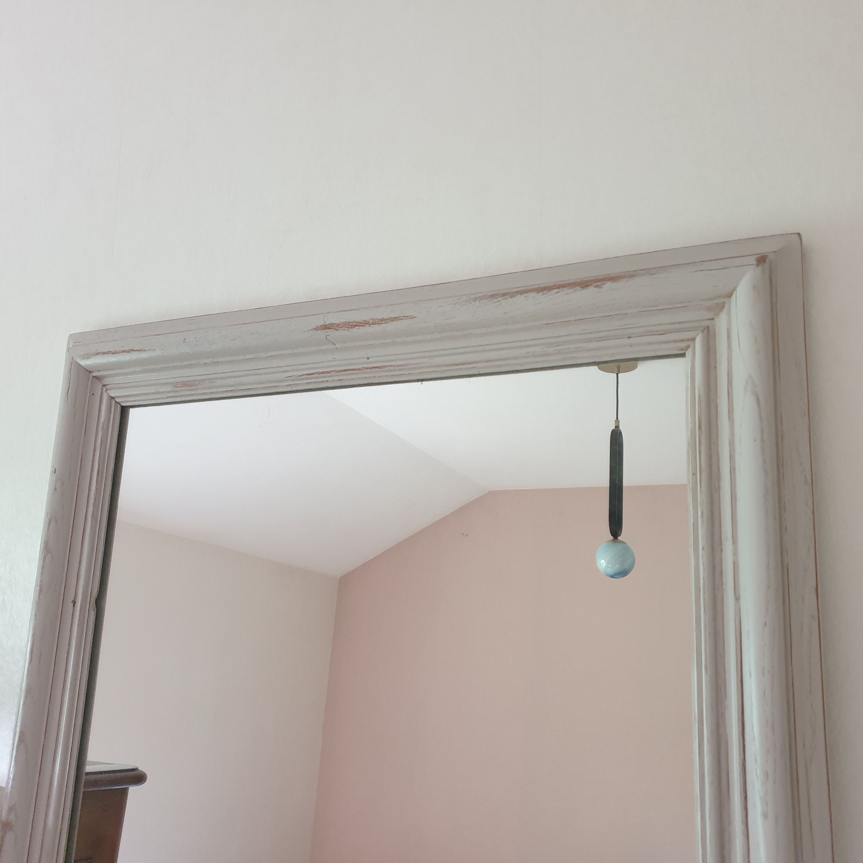Mirror lacquered wood frame
