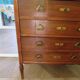 Art Deco chest of drawers - 4 drawers - locks - checkered wood veneer top - 50s