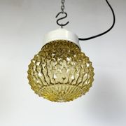 Vintage white porcelain pendant light, 1970s