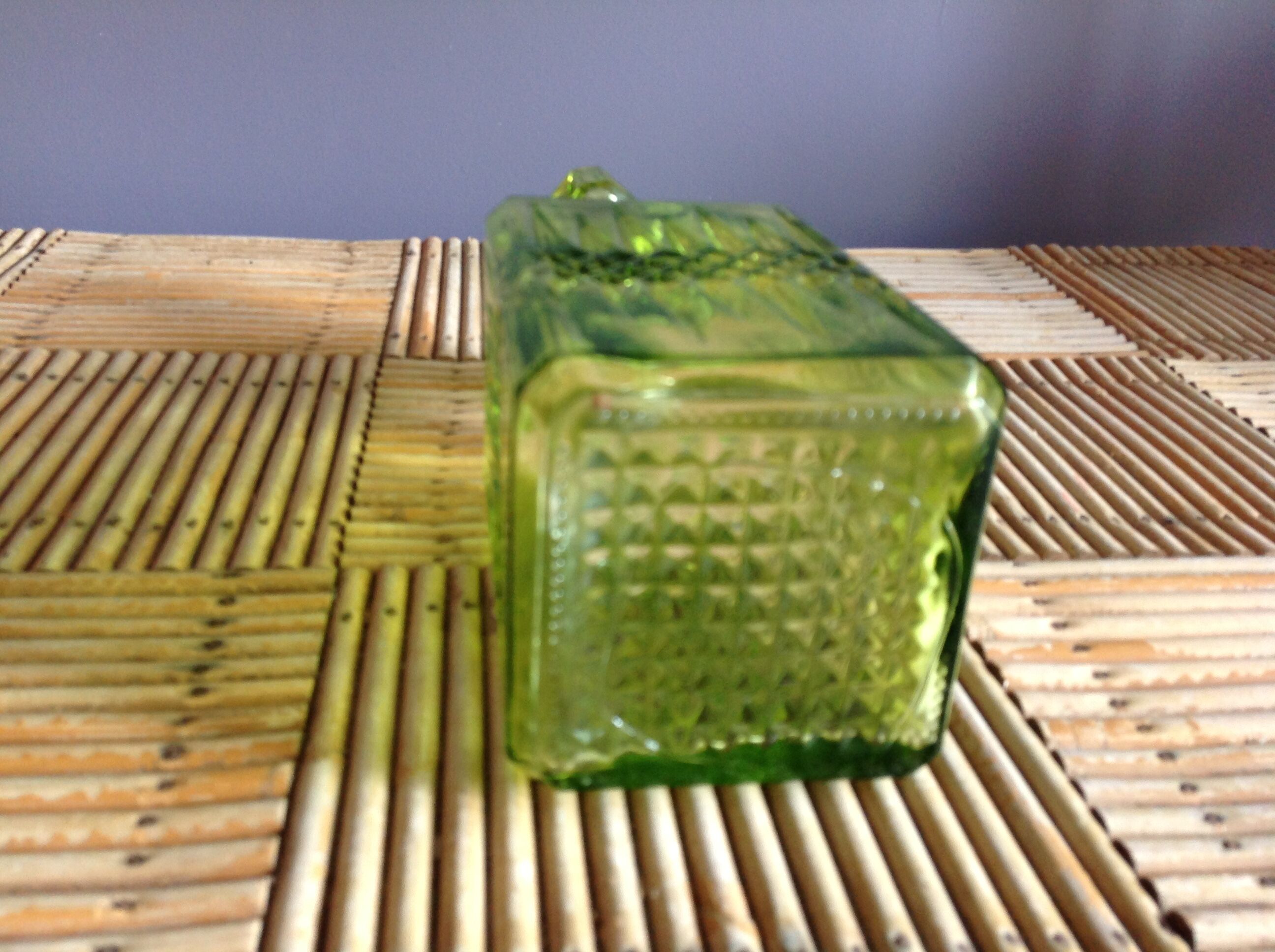 Vintage green carafe