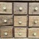 Old trade furniture with oak drawers XL format