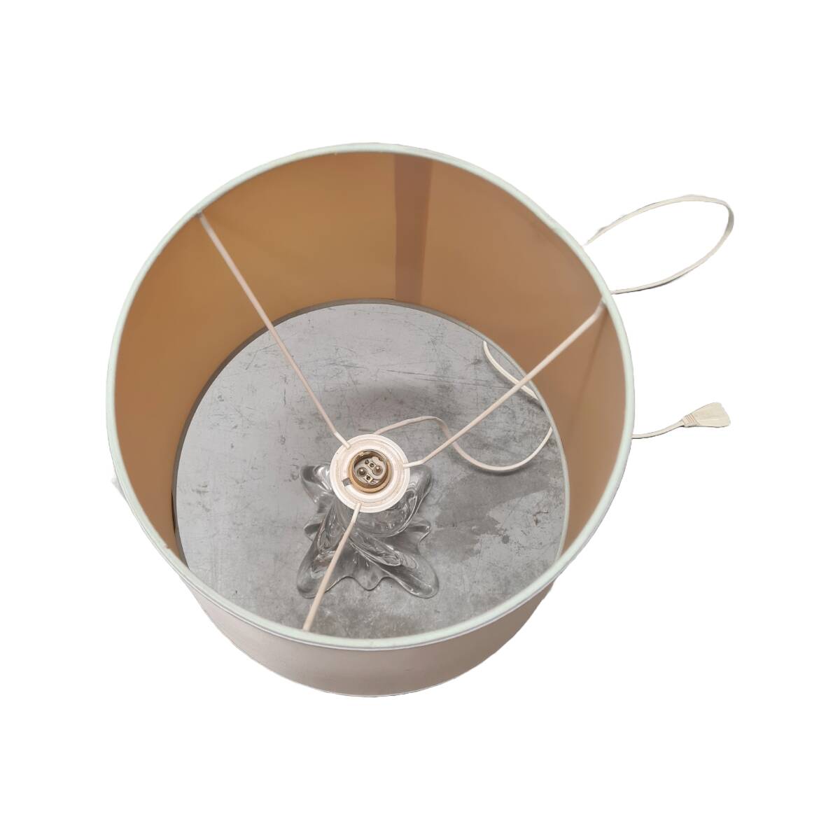 French Crystal Table Lamp By Baccarat, 1950s