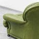 Poltrona in pelle verde anni ’50 vintage modernariato