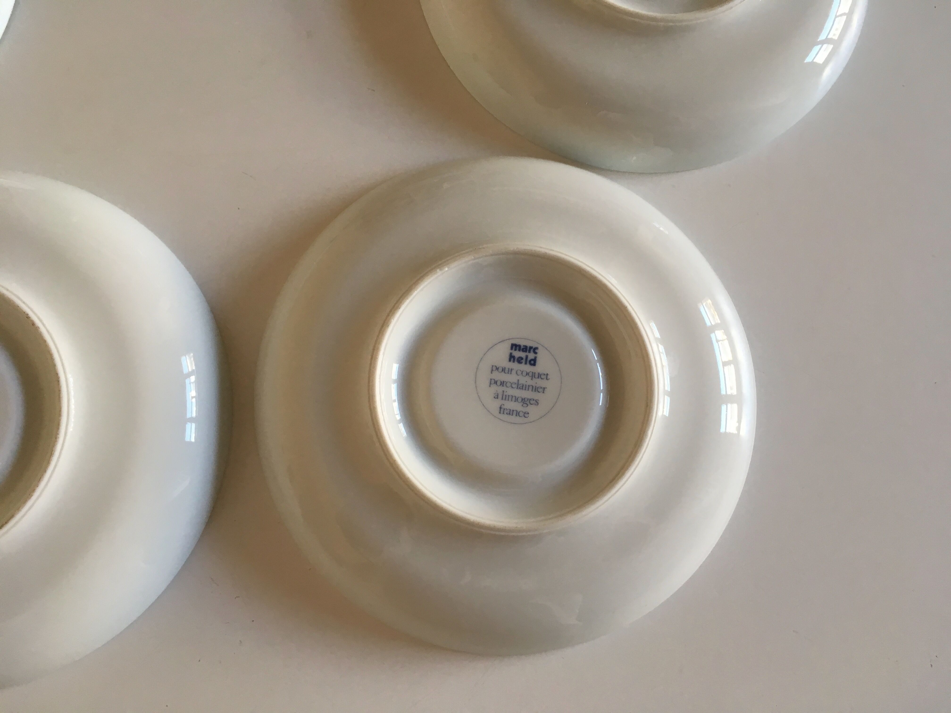 Set of plates Marc held for Coquet 1970/1973