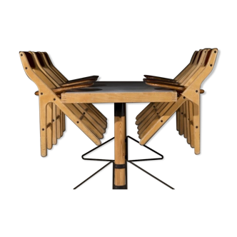 Marc Held chair and table set for Ibm Montpellier