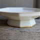 Octagonal porcelain compotier Limoges France
